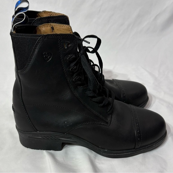 Ariat Cobalt VX Paddock Boots Black Leather Lace Riding Boot Mens US 7 Wom 8.5/9 - Picture 4 of 11